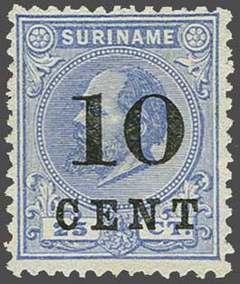 Lot 1408 - Netherlands and former colonies surinam -  Corinphila Veilingen Auction 240: Single lots Netherlands and former colonies