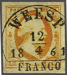 Lot 593 - Netherlands and former colonies NL Semi-circular Cancellation -  Corinphila Veilingen Auction 240: Single lots Netherlands and former colonies