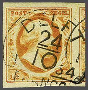 Lot 434 - Netherlands and former colonies NL Semi-circular Cancellation -  Corinphila Veilingen Auction 240: Pre-philately Netherlands and former colonies