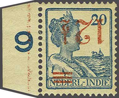 Lot 1288 - Netherlands and former colonies Netherlands Indies -  Corinphila Veilingen Auction 240: Single lots Netherlands and former colonies
