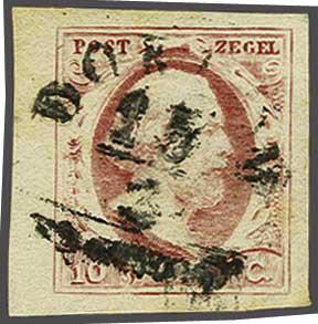 Lot 445 - Netherlands and former colonies NL Semi-circular Cancellation -  Corinphila Veilingen Auction 240: Single lots Netherlands and former colonies