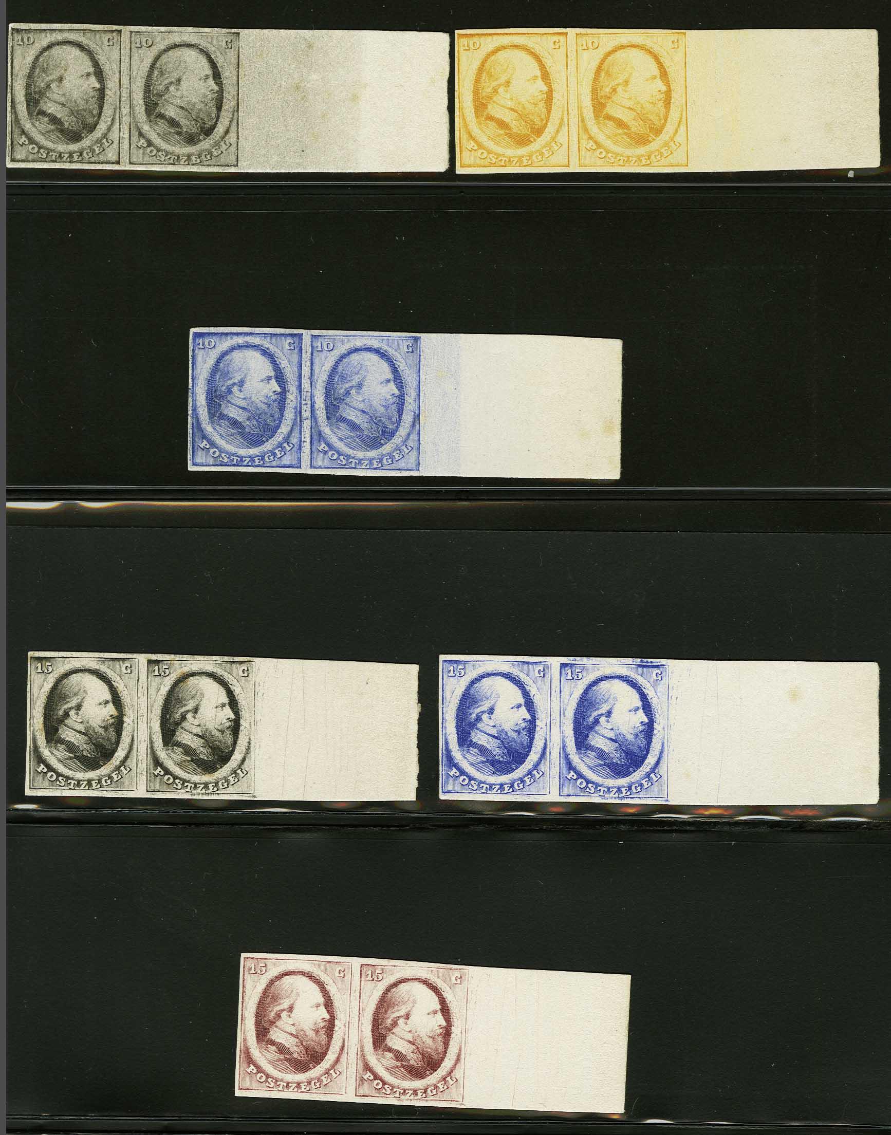Lot 627 - Netherlands and former colonies NL 1864 King William III -  Corinphila Veilingen Auction 240: Pre-philately Netherlands and former colonies