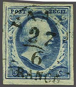 Lot 573 - Netherlands and former colonies NL Semi-circular Cancellation -  Corinphila Veilingen Auction 240: Single lots Netherlands and former colonies