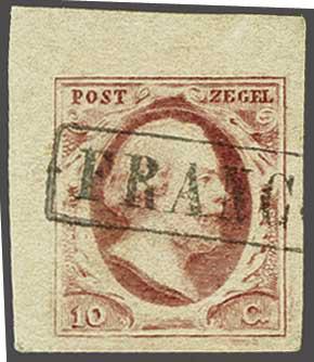 Lot 309 - Netherlands and former colonies NL 1852 King William III -  Corinphila Veilingen Auction 240: Single lots Netherlands and former colonies