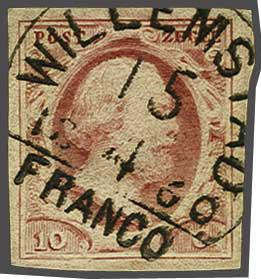Lot 596 - Netherlands and former colonies NL Semi-circular Cancellation -  Corinphila Veilingen Auction 240: Single lots Netherlands and former colonies