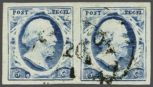 Lot 224 - Netherlands and former colonies NL 1852 King William III -  Corinphila Veilingen Auction 240: Single lots Netherlands and former colonies