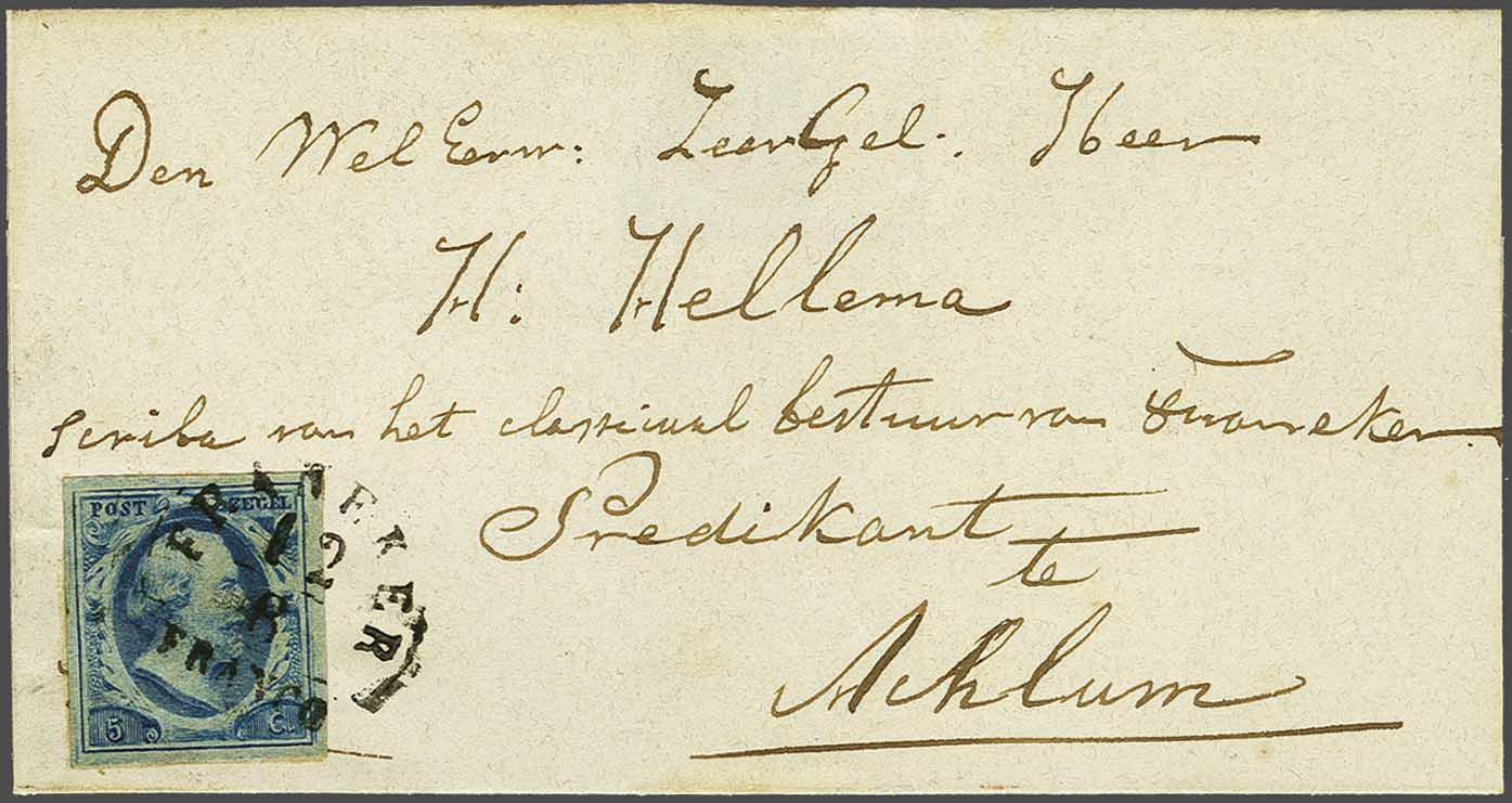 Lot 457 - Netherlands and former colonies NL Semi-circular Cancellation -  Corinphila Veilingen Auction 240: Single lots Netherlands and former colonies