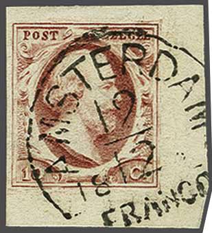 Lot 279 - Netherlands and former colonies NL 1852 King William III -  Corinphila Veilingen Auction 240: Single lots Netherlands and former colonies