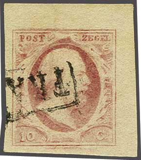 Lot 311 - Netherlands and former colonies NL 1852 King William III -  Corinphila Veilingen Auction 240: Pre-philately Netherlands and former colonies