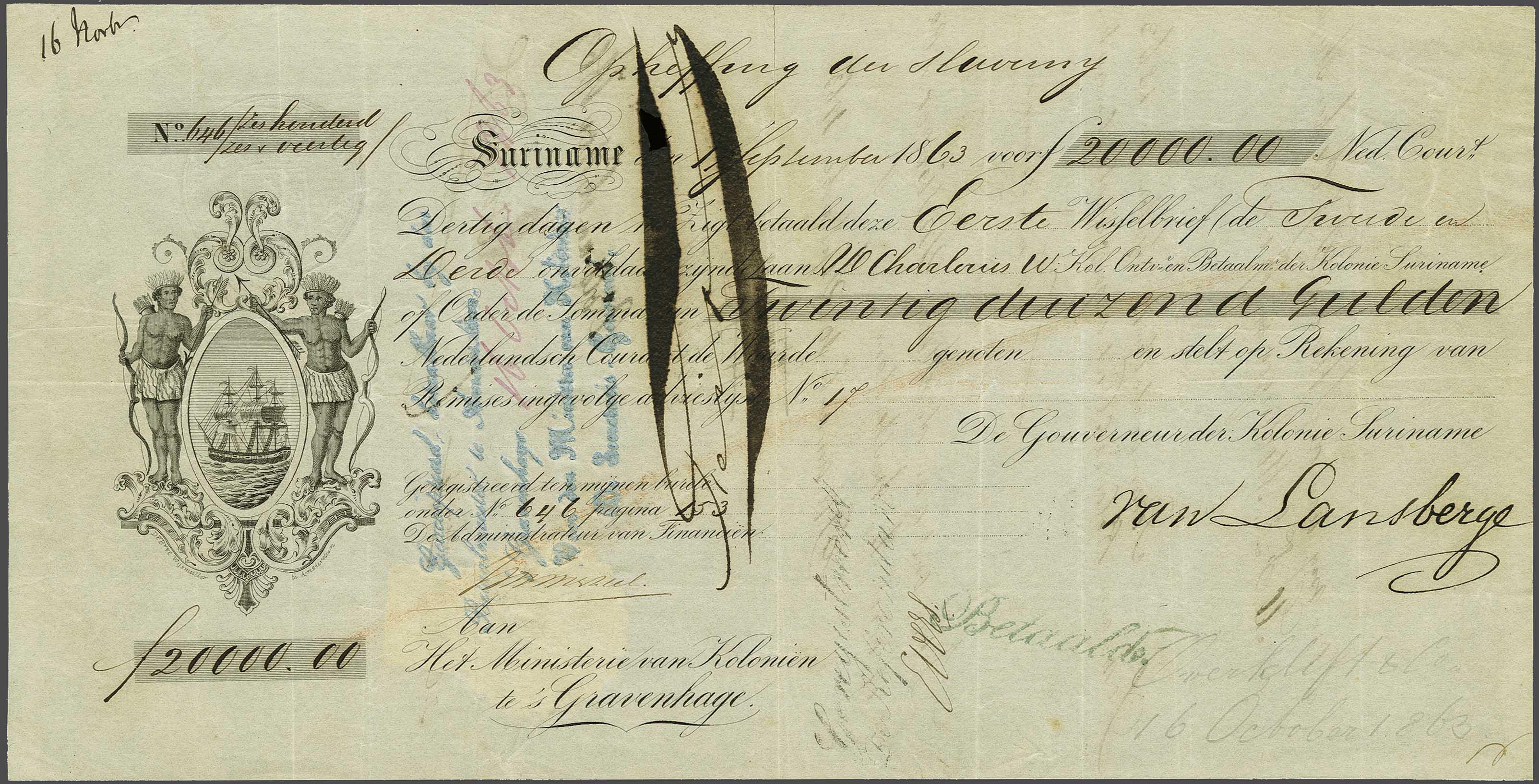 Lot 184 - Netherlands and former colonies surinam -  Corinphila Veilingen Auction 240: Single lots Netherlands and former colonies
