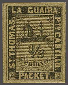 Lot 1397 - Netherlands and former colonies Curaçao Private Ship letter stamps La Guaira -  Corinphila Veilingen Auction 240: Single lots Netherlands and former colonies