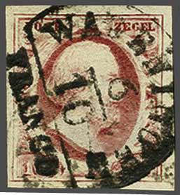 Lot 589 - Netherlands and former colonies NL Semi-circular Cancellation -  Corinphila Veilingen Auction 240: Pre-philately Netherlands and former colonies