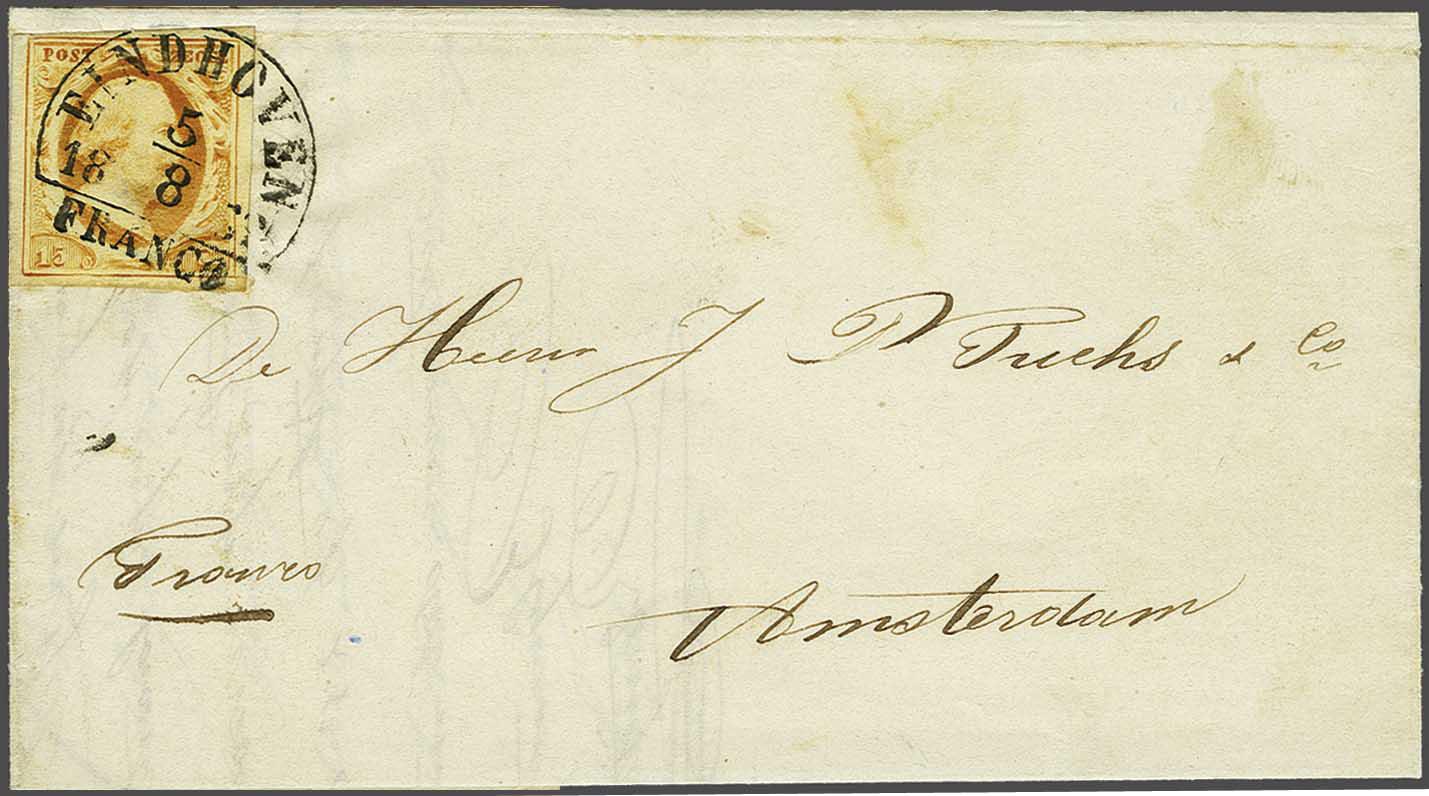Lot 449 - Netherlands and former colonies NL Semi-circular Cancellation -  Corinphila Veilingen Auction 240: Pre-philately Netherlands and former colonies