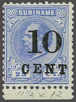 Lot 1409 - Netherlands and former colonies surinam -  Corinphila Veilingen Auction 240: Single lots Netherlands and former colonies