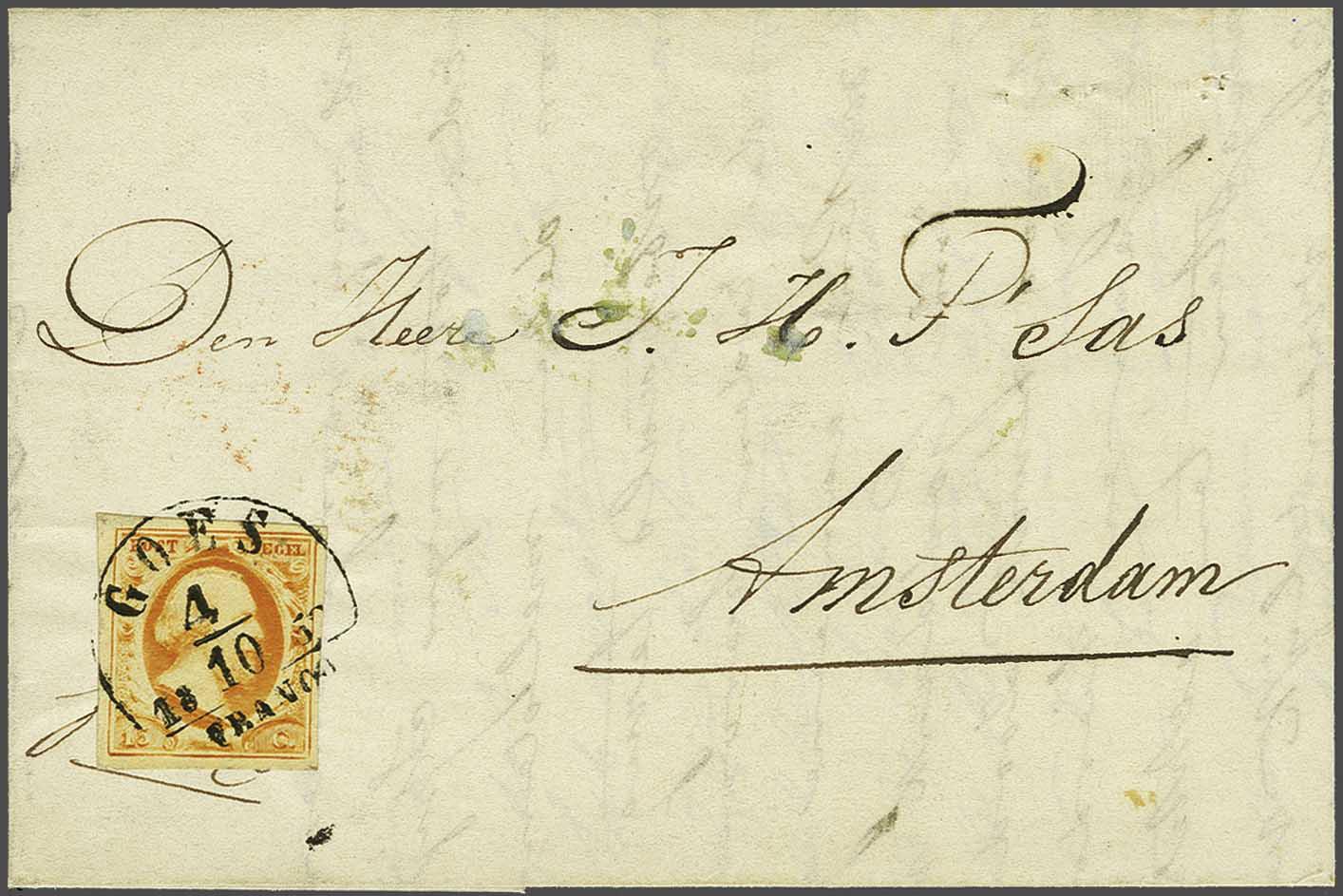 Lot 465 - Netherlands and former colonies NL Semi-circular Cancellation -  Corinphila Veilingen Auction 240: Single lots Netherlands and former colonies