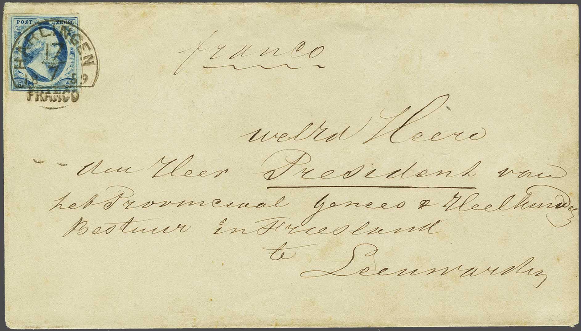 Lot 481 - Netherlands and former colonies NL Semi-circular Cancellation -  Corinphila Veilingen Auction 240: Single lots Netherlands and former colonies