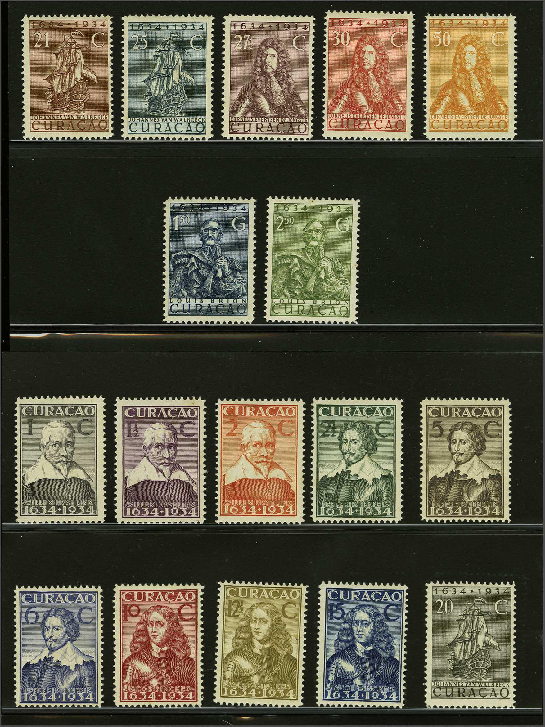 Lot 1374 - Netherlands and former colonies curacao -  Corinphila Veilingen Auction 240: Single lots Netherlands and former colonies