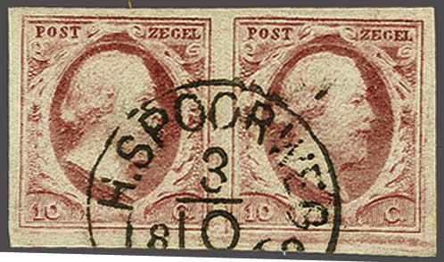 Lot 612 - Netherlands and former colonies NL Semi-circular Cancellation -  Corinphila Veilingen Auction 240: Single lots Netherlands and former colonies