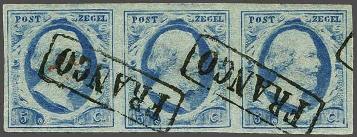 Lot 267 - Netherlands and former colonies NL 1852 King William III -  Corinphila Veilingen Auction 240: Single lots Netherlands and former colonies