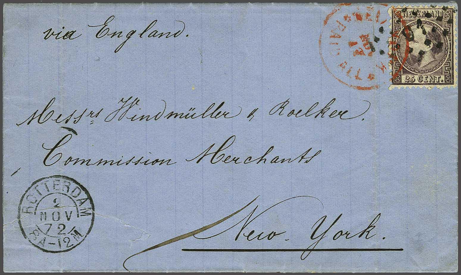 Lot 691 - Netherlands and former colonies NL 1867 King William III -  Corinphila Veilingen Auction 240: Single lots Netherlands and former colonies