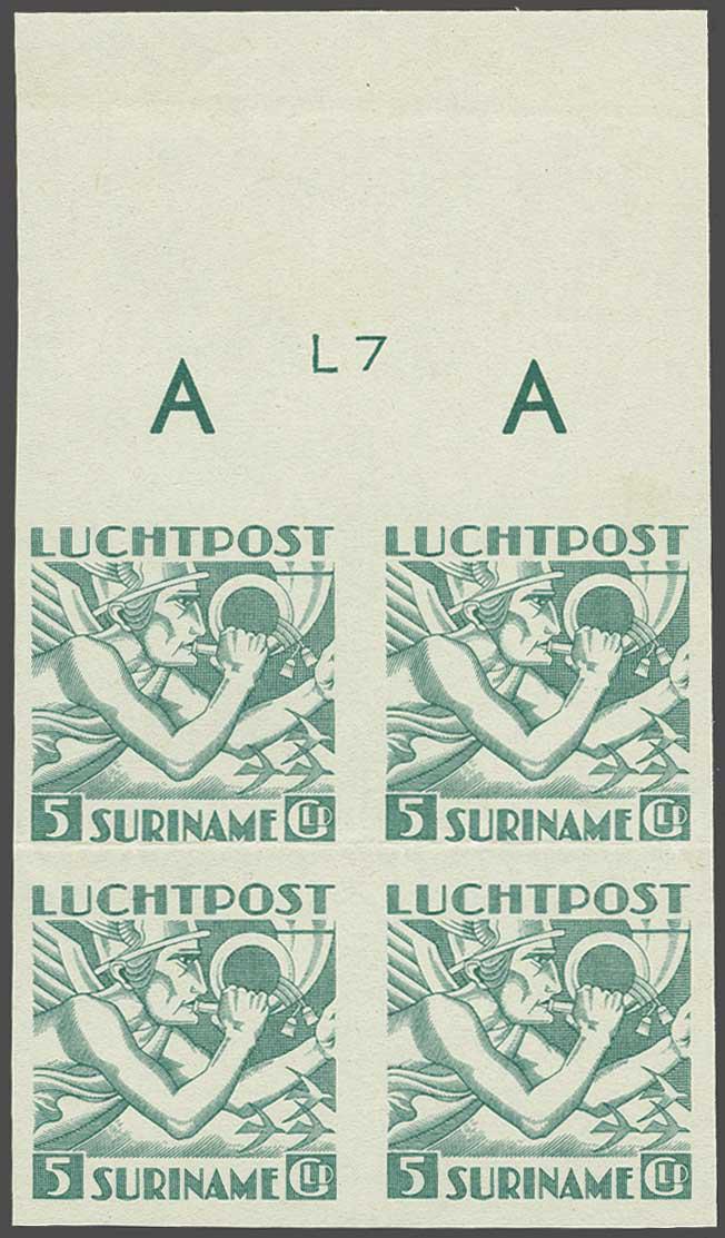 Lot 1418 - Netherlands and former colonies surinam -  Corinphila Veilingen Auction 240: Single lots Netherlands and former colonies
