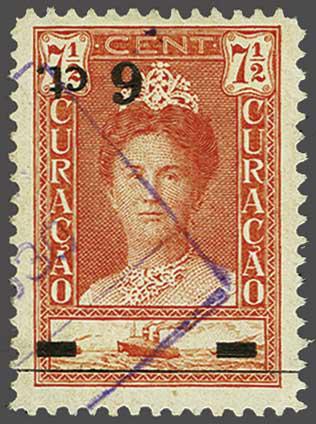 Lot 1376 - Netherlands and former colonies curacao -  Corinphila Veilingen Auction 240: Single lots Netherlands and former colonies