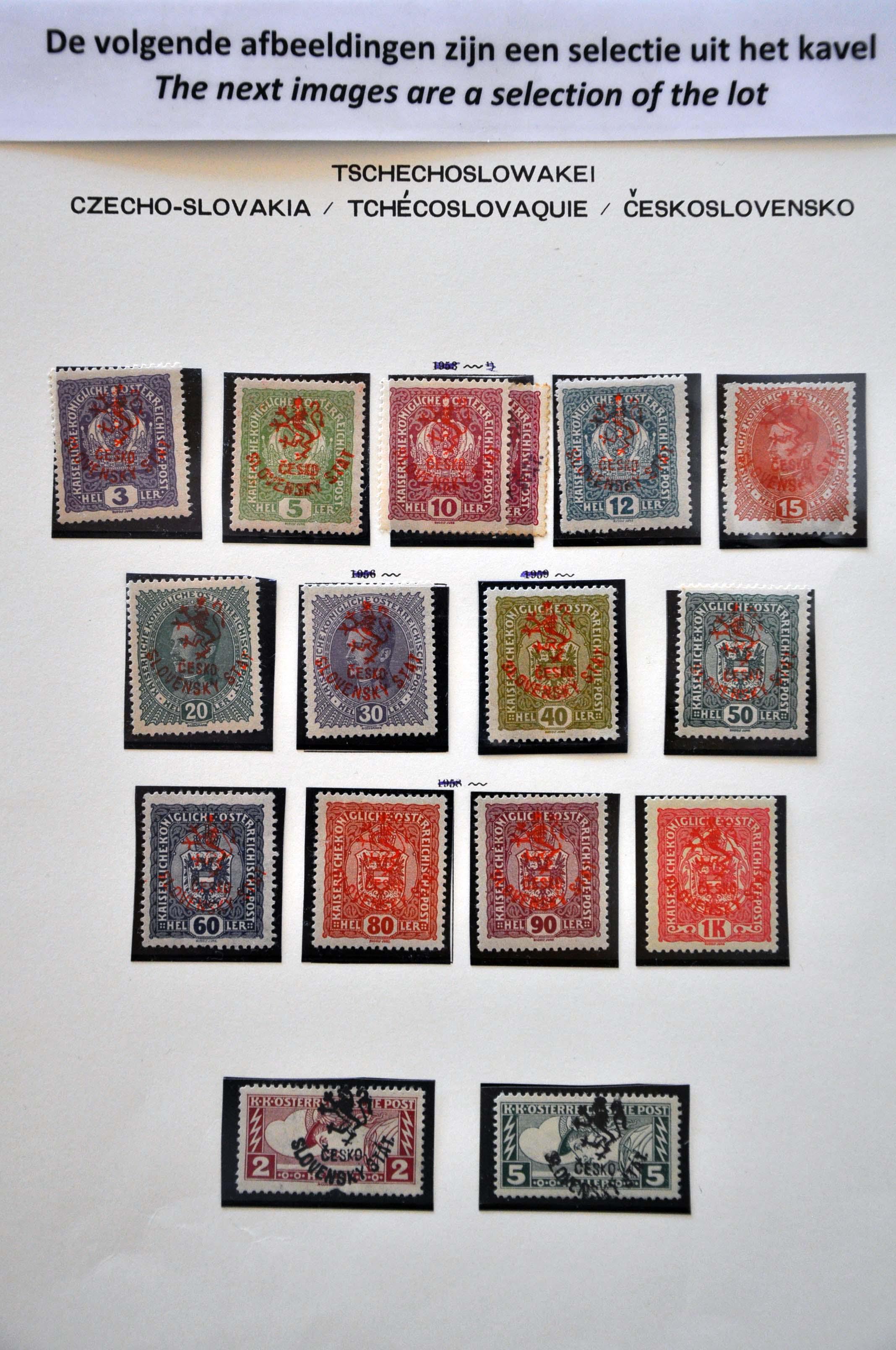 Lot 3298 - European Countries Czechoslovakia -  Corinphila Veilingen Auction 242: General sale 