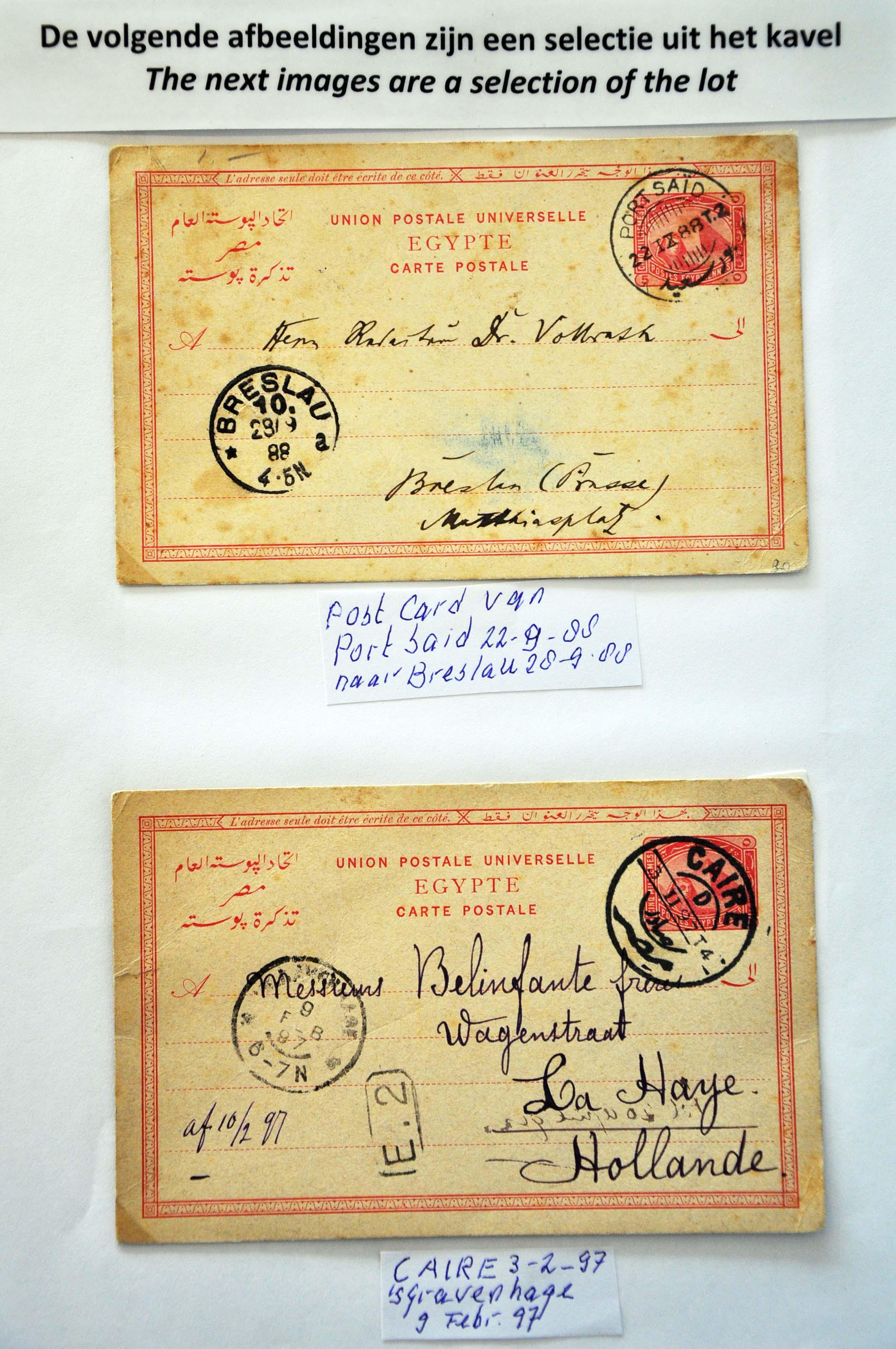 Lot 3310 - Outside Europa Egypt -  Corinphila Veilingen Auction 242: General sale 