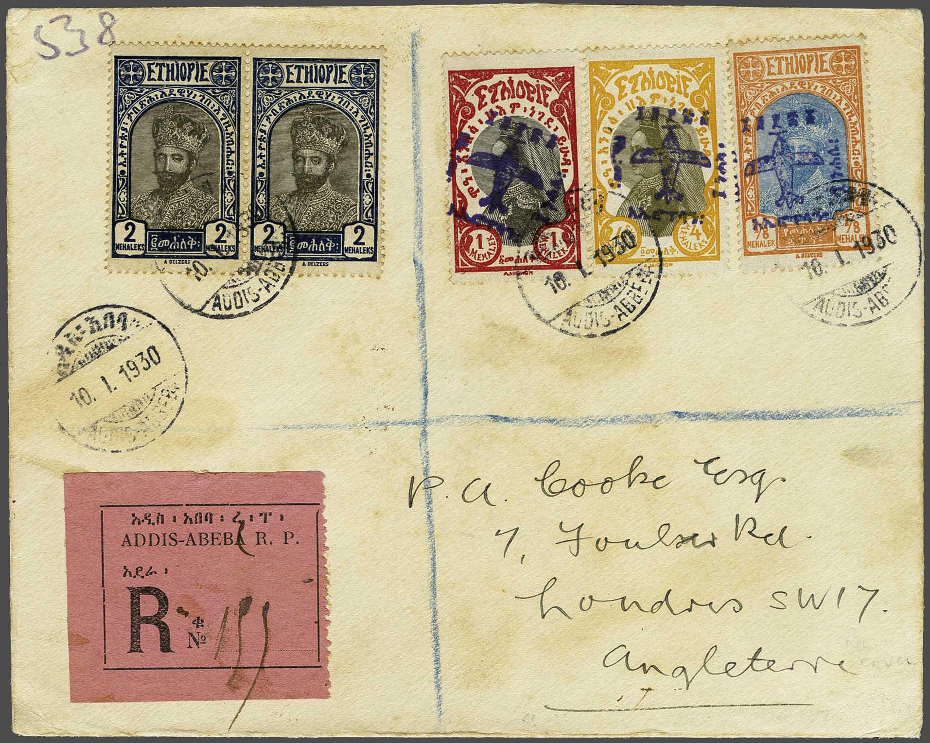Lot 2763 - Outside Europa Ethiopia - Corinphila Veilingen Auction 242: General sale Lot 2763 - Outside Europa Ethiopia - Corinphila Veilingen Auction 242: General sale