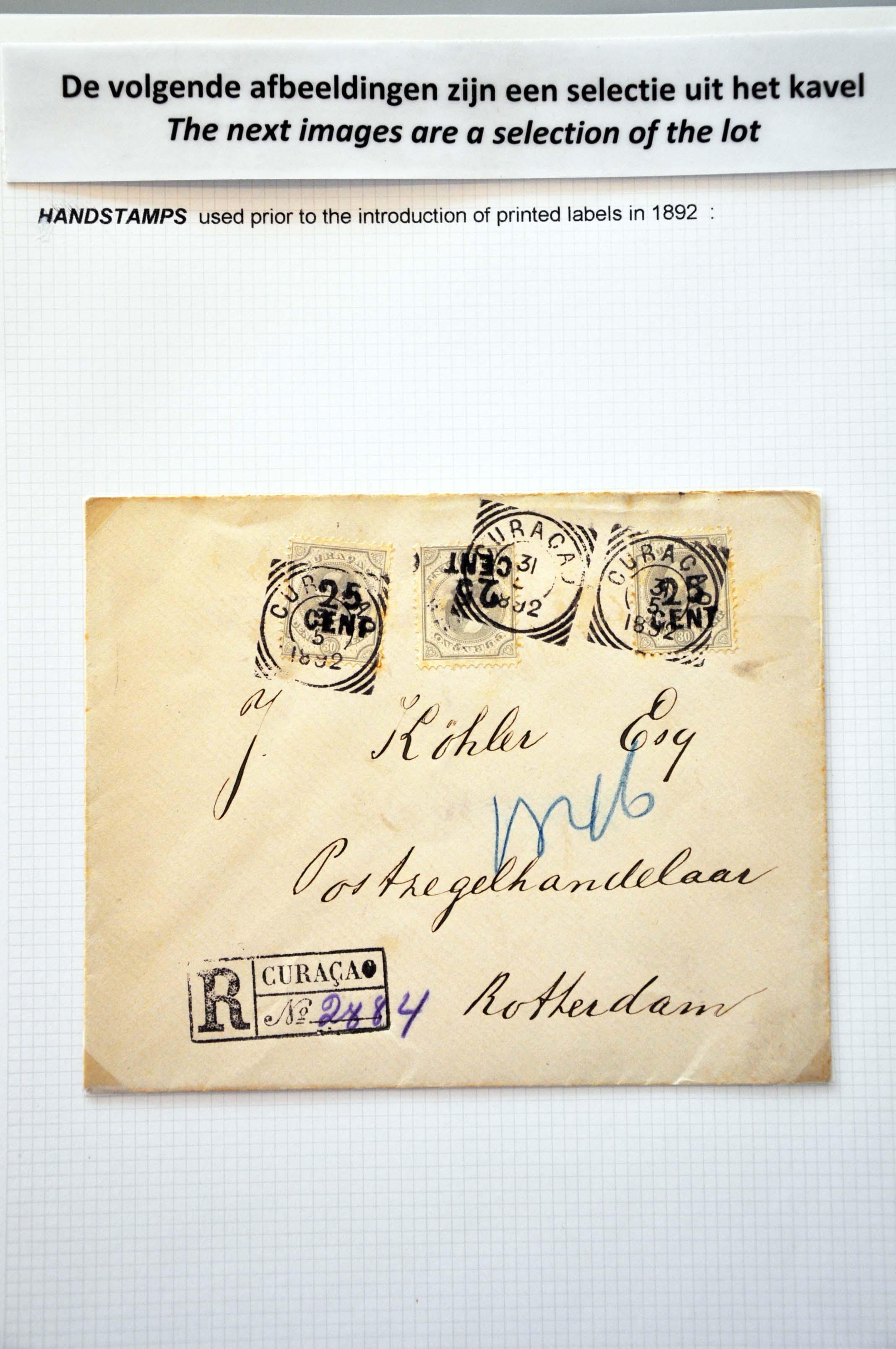 Lot 2027 - Netherlands and former colonies Curaçao - Corinphila Veilingen Auction 242: General sale Lot 2027 - Netherlands and former colonies Curaçao - Corinphila Veilingen Auction 242: General sale