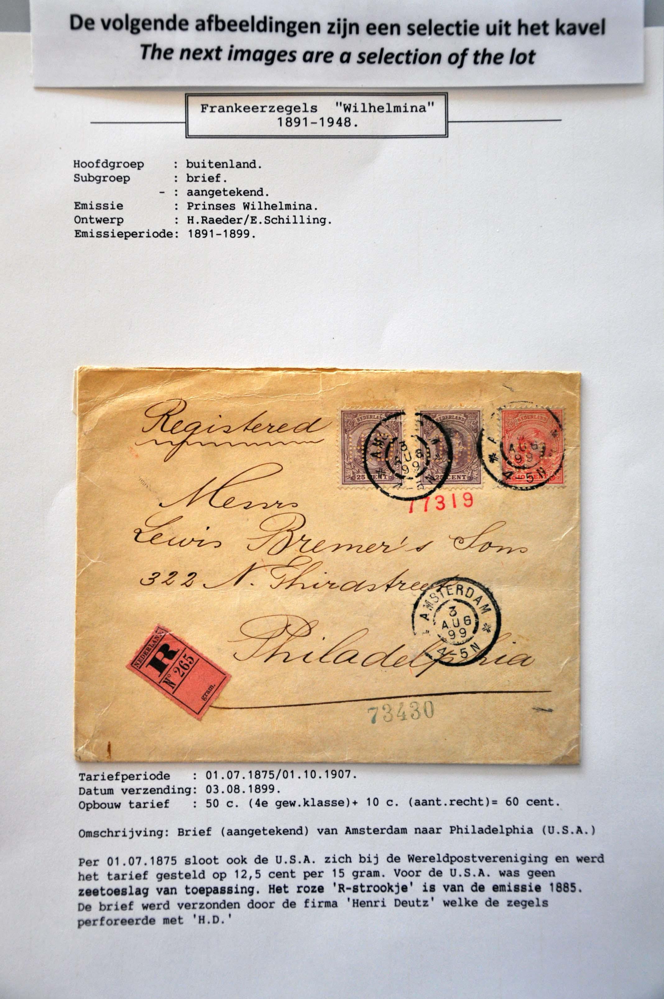 Lot 1768 - Netherlands and former colonies Netherlands - Corinphila Veilingen Auction 242: General sale Lot 1768 - Netherlands and former colonies Netherlands - Corinphila Veilingen Auction 242: General sale