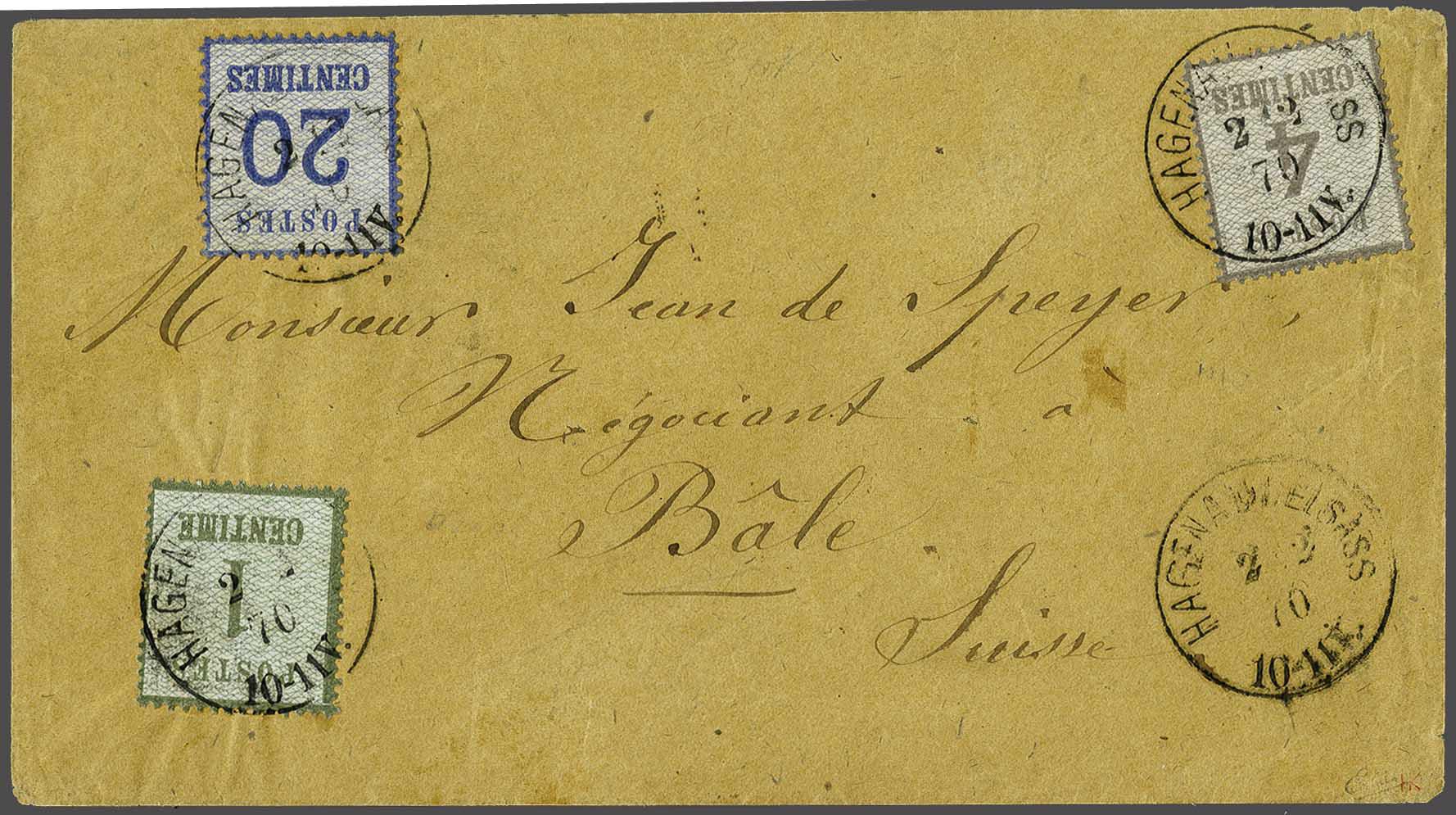Lot 2794 - Germany and former colonies Elzas-Lotharingen - Corinphila Veilingen Auction 242: General sale Lot 2794 - Germany and former colonies Elzas-Lotharingen - Corinphila Veilingen Auction 242: General sale