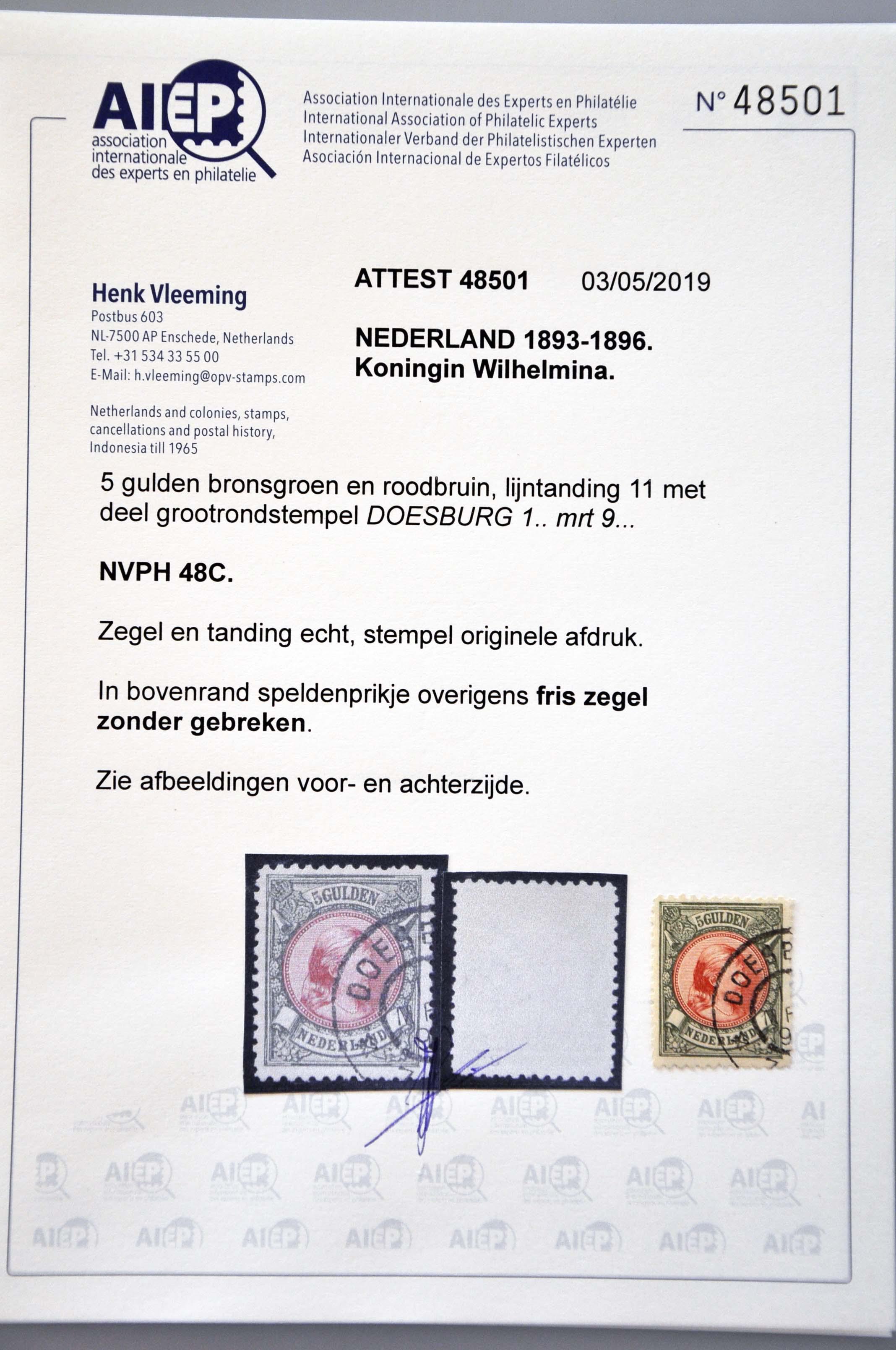 Lot 1868 - Netherlands and former colonies Netherlands and Former Territories - Corinphila Veilingen Auction 242: General sale Lot 1868 - Netherlands and former colonies Netherlands and Former Territories - Corinphila Veilingen Auction 242: General sale