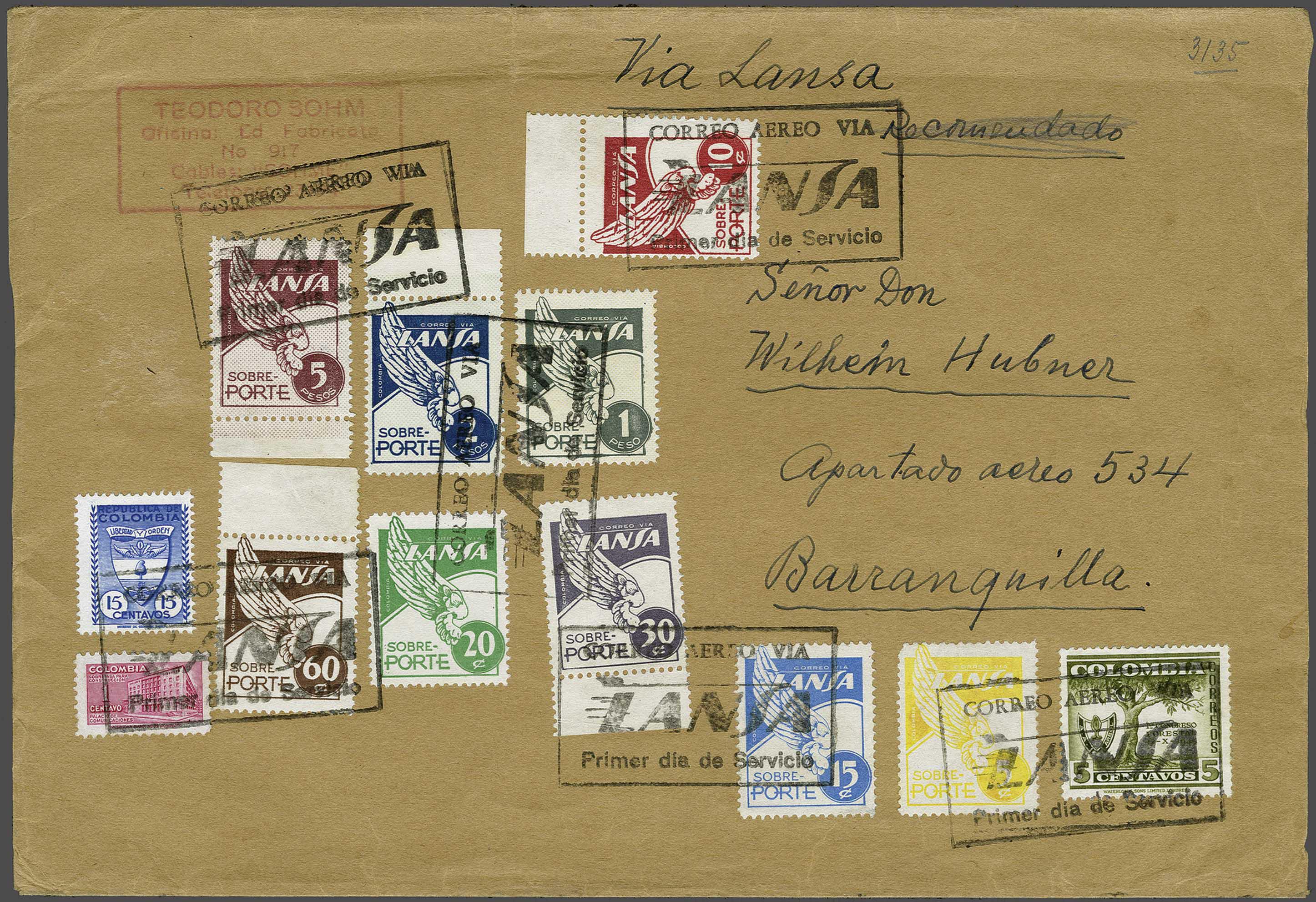 Lot 2753 - Outside Europa Colombia - Corinphila Veilingen Auction 242: General sale Lot 2753 - Outside Europa Colombia - Corinphila Veilingen Auction 242: General sale