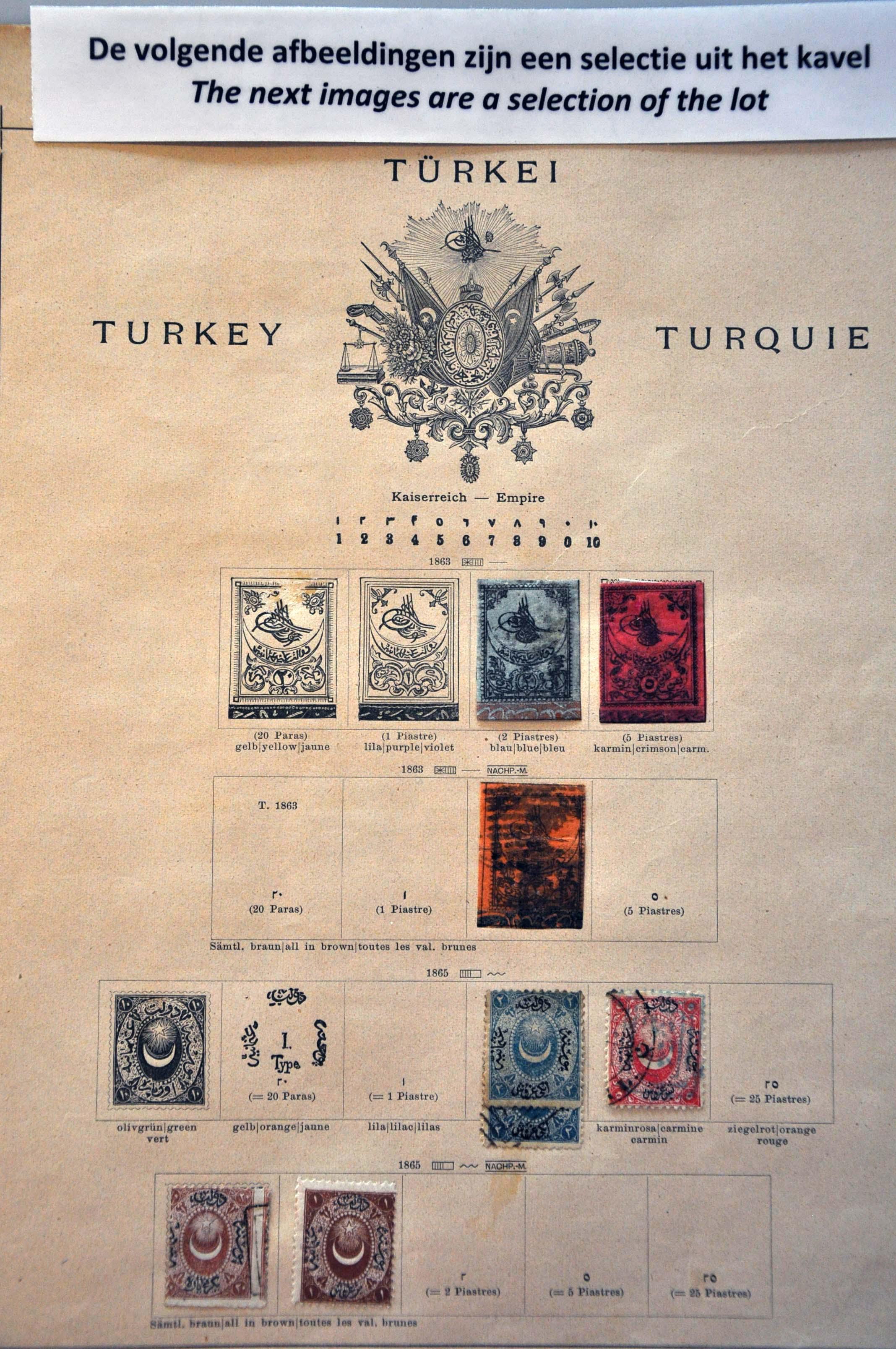 Lot 3831 - European Countries Turkey - Corinphila Veilingen Auction 242: General sale Lot 3831 - European Countries Turkey - Corinphila Veilingen Auction 242: General sale