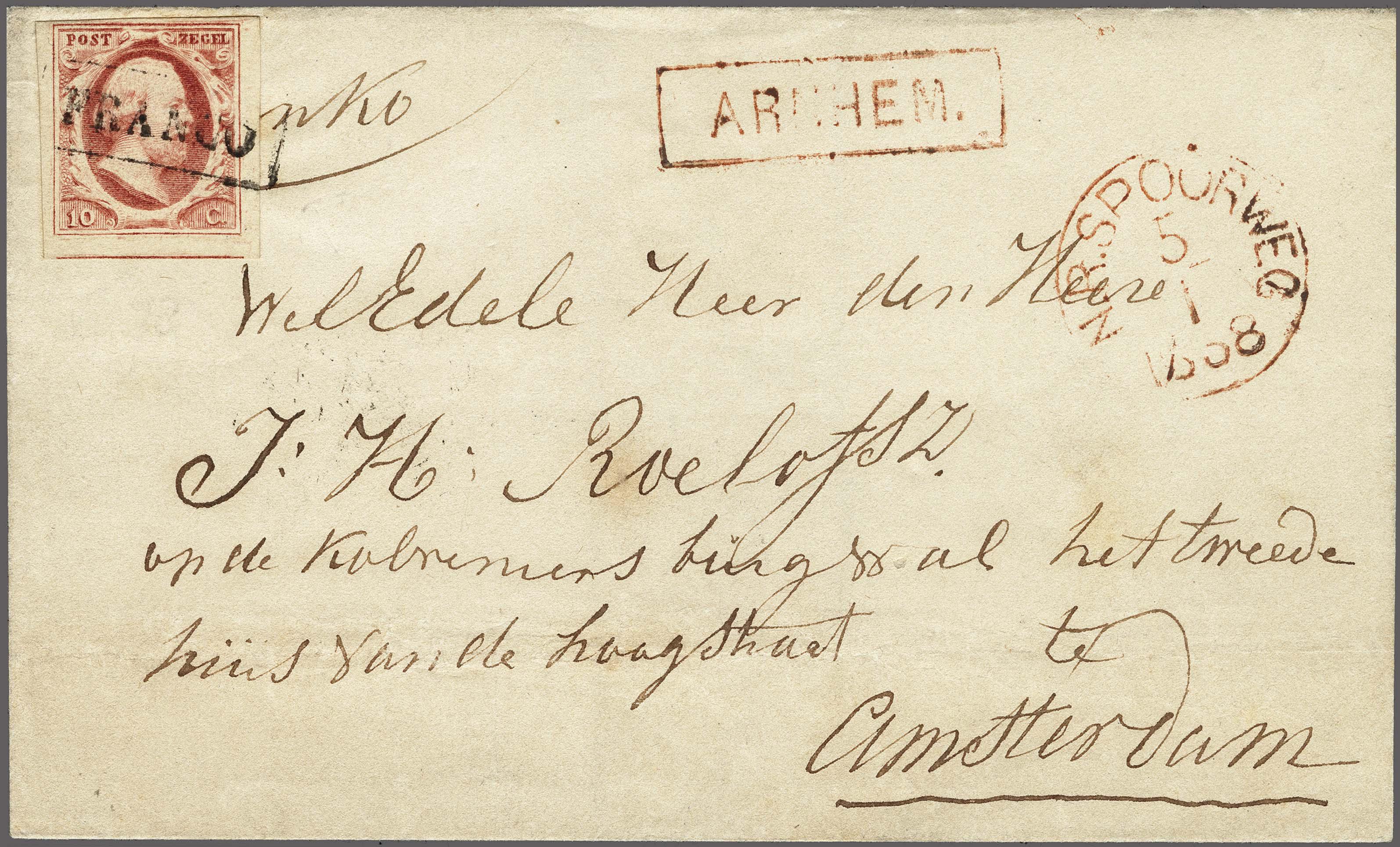 Lot 4200 - Netherlands and former colonies NL 1852 King William III - Corinphila Veilingen Auction 250-253 - Day 4 - Proofs of Netherlands former colonies Lot 4200 - Netherlands and former colonies NL 1852 King William III - Corinphila Veilingen Auction 250-253 - Day 4 - Proofs of Netherlands former colonies