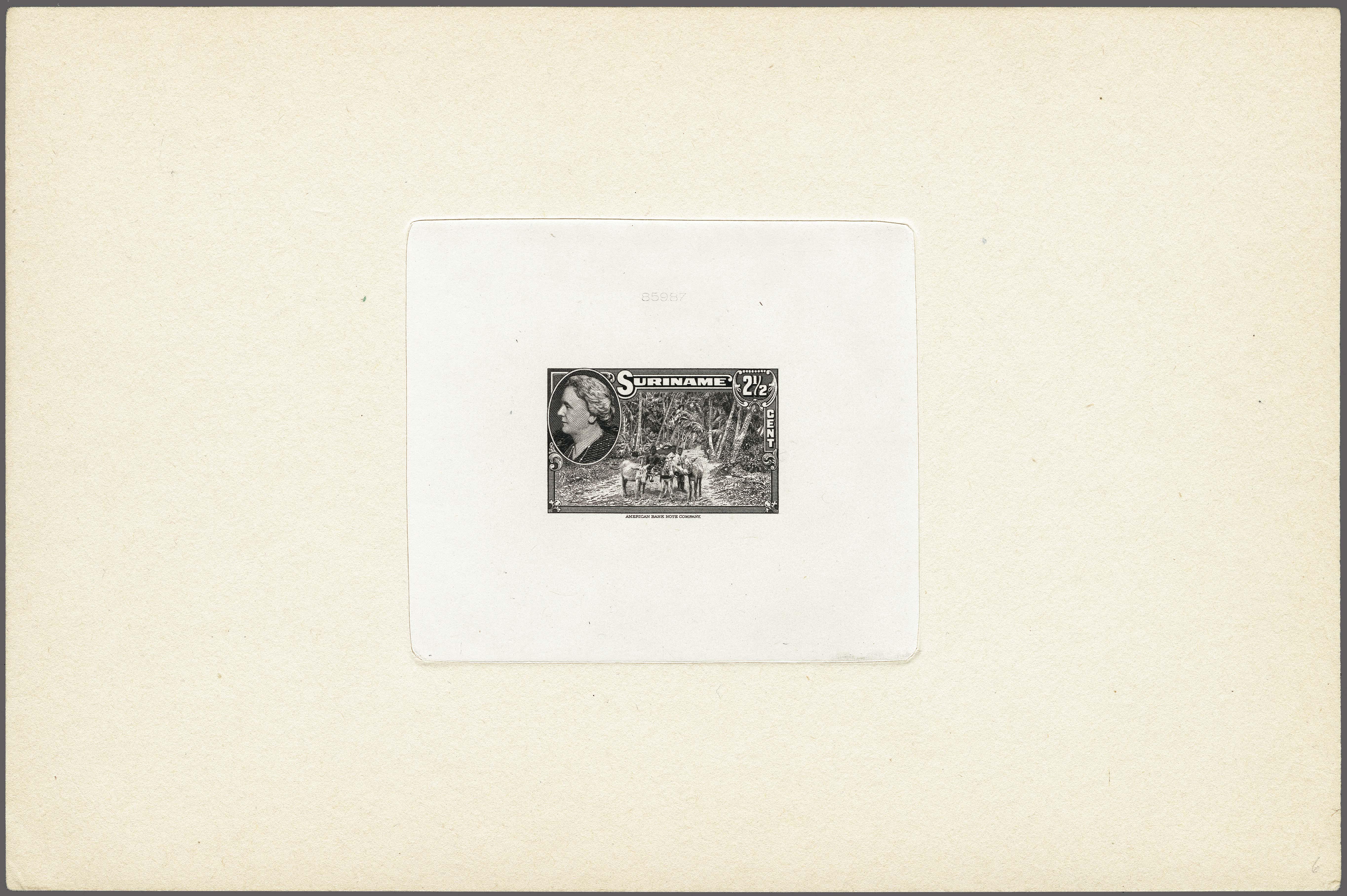 Lot 3437 - Netherlands and former colonies surinam -  Corinphila Veilingen Auction 250-253 - Day 4 - Proofs of Netherlands former colonies