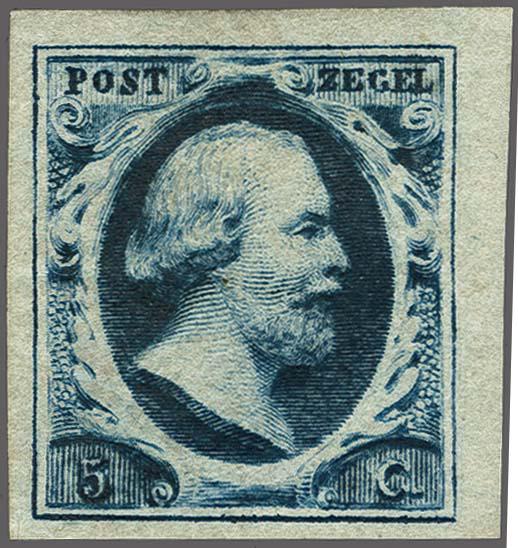Lot 3840 - Netherlands and former colonies NL 1852 King William III -  Corinphila Veilingen Auction 250-253 - Day 4 - Proofs of Netherlands former colonies