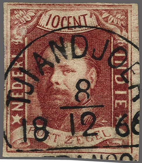 Lot 2674 - Netherlands and former colonies Netherlands Indies Half round franco cancellation - Corinphila Veilingen Auction 250-253 - Day 3 - Netherlands and former colonies - Single lots & Picture postcards Lot 2674 - Netherlands and former colonies Netherlands Indies Half round franco cancellation - Corinphila Veilingen Auction 250-253 - Day 3 - Netherlands and former colonies - Single lots & Picture postcards