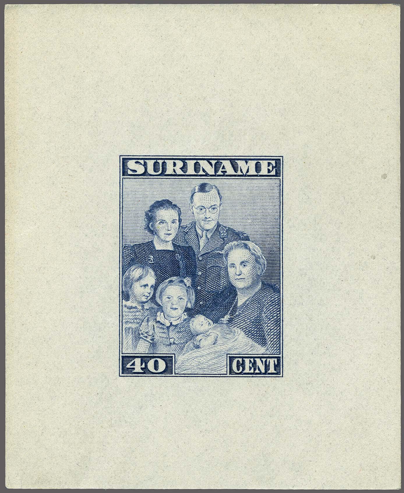 Lot 3434 - Netherlands and former colonies surinam -  Corinphila Veilingen Auction 250-253 - Day 4 - Proofs of Netherlands former colonies