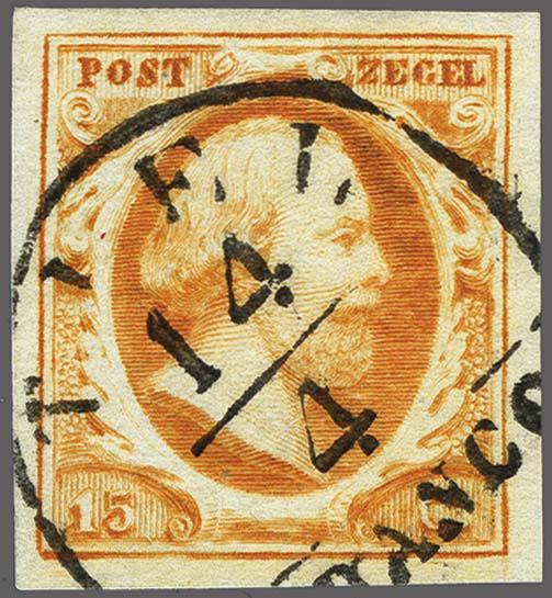 Lot 4282 - Netherlands and former colonies NL Semi-circular Cancellation - Corinphila Veilingen Auction 250-253 - Day 4 - Proofs of Netherlands former colonies Lot 4282 - Netherlands and former colonies NL Semi-circular Cancellation - Corinphila Veilingen Auction 250-253 - Day 4 - Proofs of Netherlands former colonies