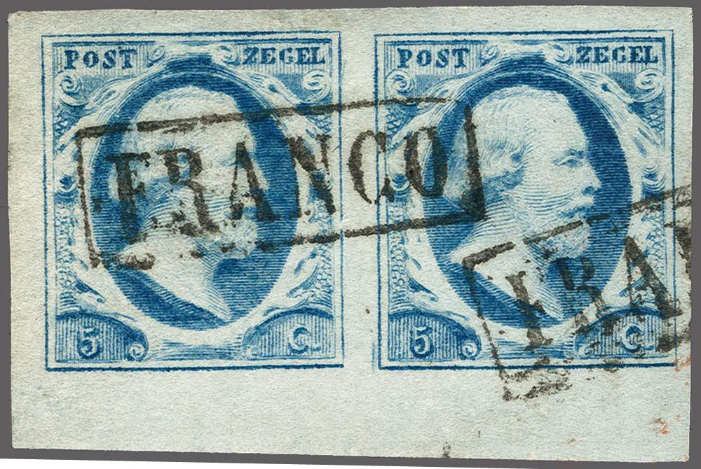 Lot 3972 - Netherlands and former colonies NL 1852 King William III - Corinphila Veilingen Auction 250-253 - Day 4 - Proofs of Netherlands former colonies Lot 3972 - Netherlands and former colonies NL 1852 King William III - Corinphila Veilingen Auction 250-253 - Day 4 - Proofs of Netherlands former colonies
