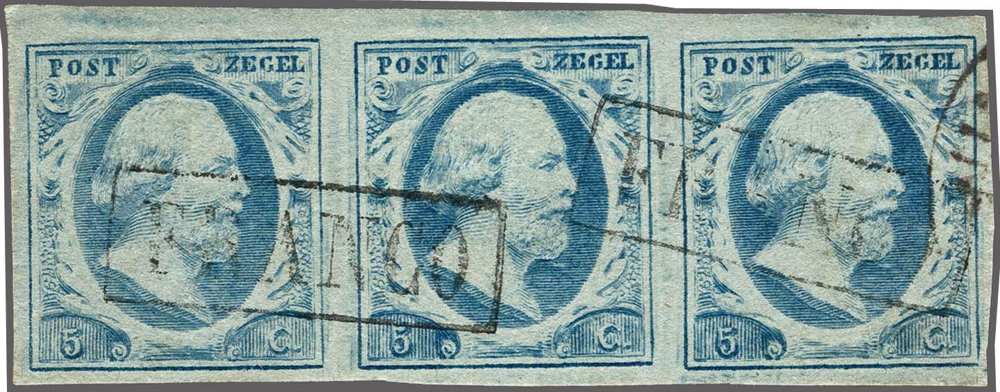 Lot 3927 - Netherlands and former colonies NL 1852 King William III -  Corinphila Veilingen Auction 250-253 - Day 4 - Proofs of Netherlands former colonies
