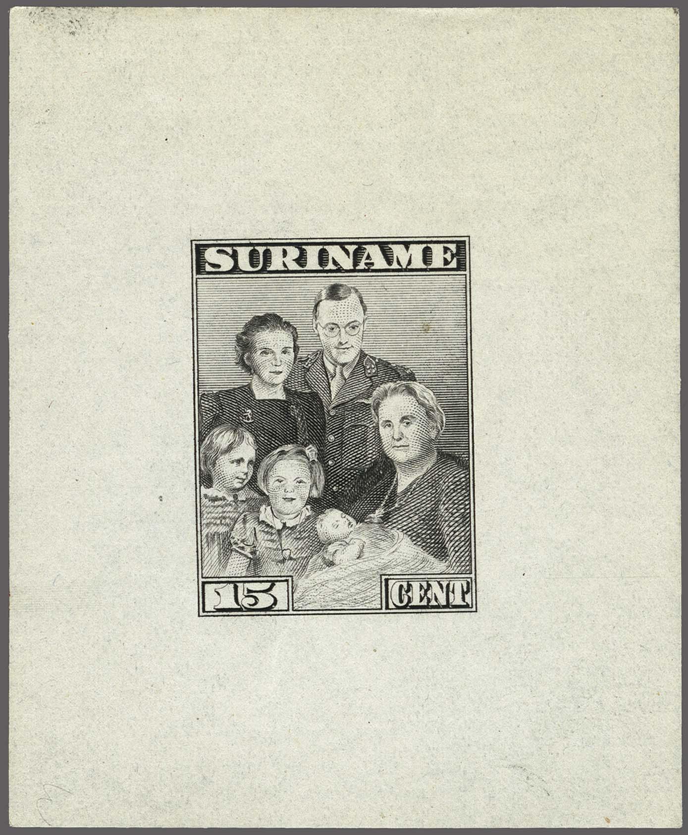 Lot 3432 - Netherlands and former colonies surinam -  Corinphila Veilingen Auction 250-253 - Day 4 - Proofs of Netherlands former colonies