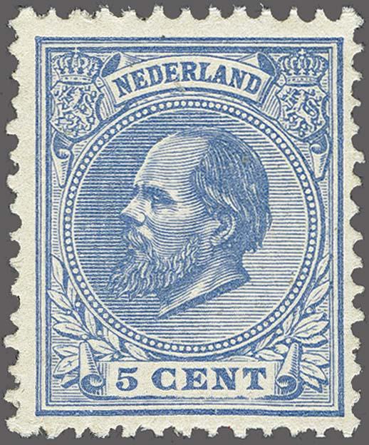 Lot 2540 - Netherlands and former colonies NL 1872 King William III -  Corinphila Veilingen Auction 250-253 - Day 3 - Netherlands and former colonies - Single lots & Picture postcards