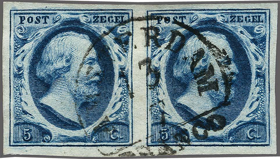 Lot 3856 - Netherlands and former colonies NL 1852 King William III -  Corinphila Veilingen Auction 250-253 - Day 4 - Proofs of Netherlands former colonies
