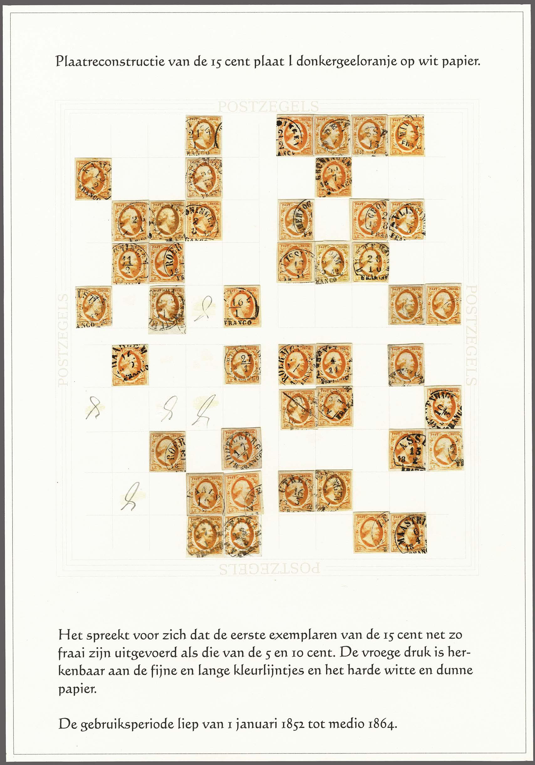 Lot 4156 - Netherlands and former colonies NL 1852 King William III -  Corinphila Veilingen Auction 250-253 - Day 4 - Proofs of Netherlands former colonies