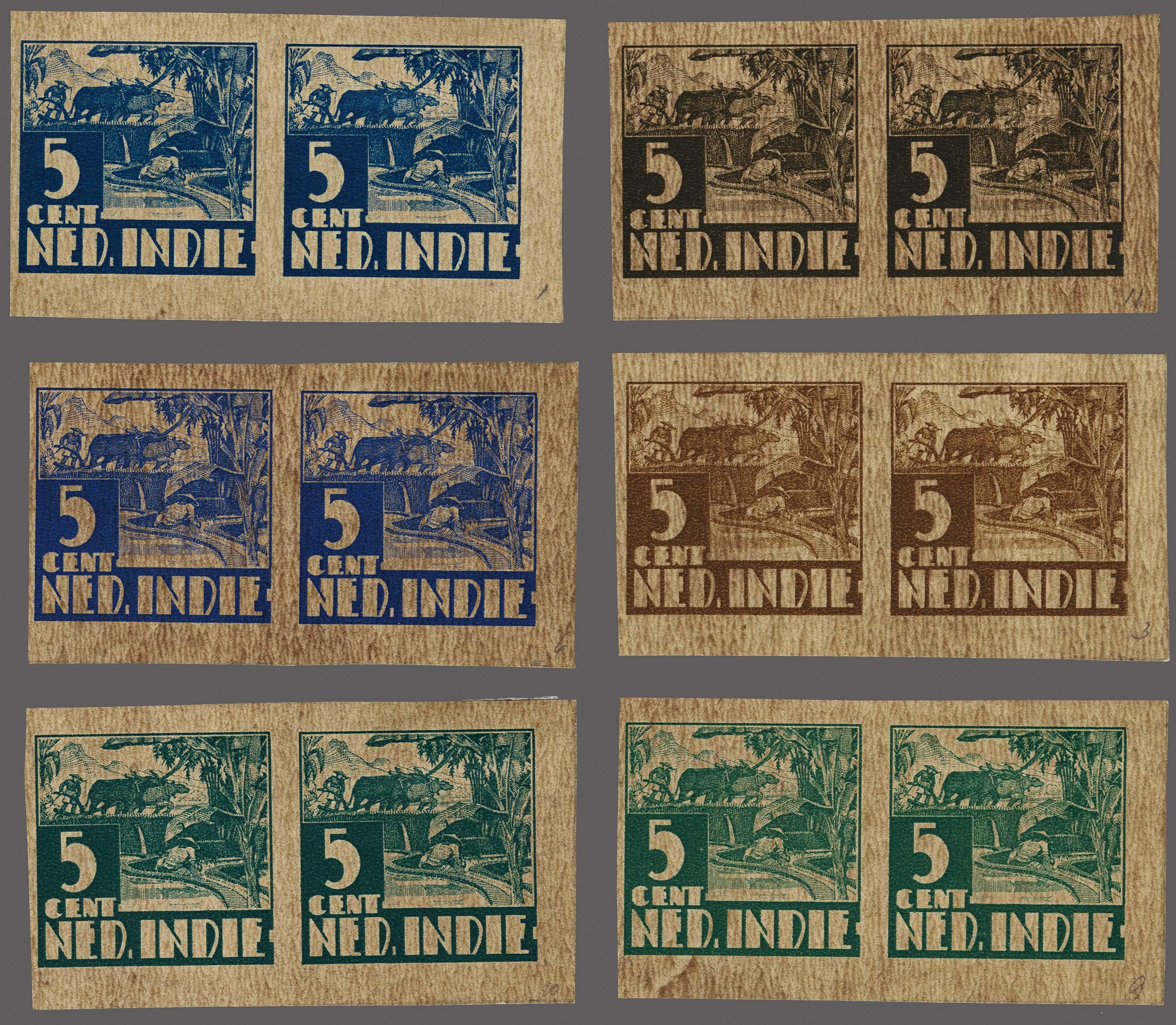 Lot 3333 - Netherlands and former colonies Netherlands Indies - Corinphila Veilingen Auction 250-253 - Day 4 - Proofs of Netherlands former colonies Lot 3333 - Netherlands and former colonies Netherlands Indies - Corinphila Veilingen Auction 250-253 - Day 4 - Proofs of Netherlands former colonies