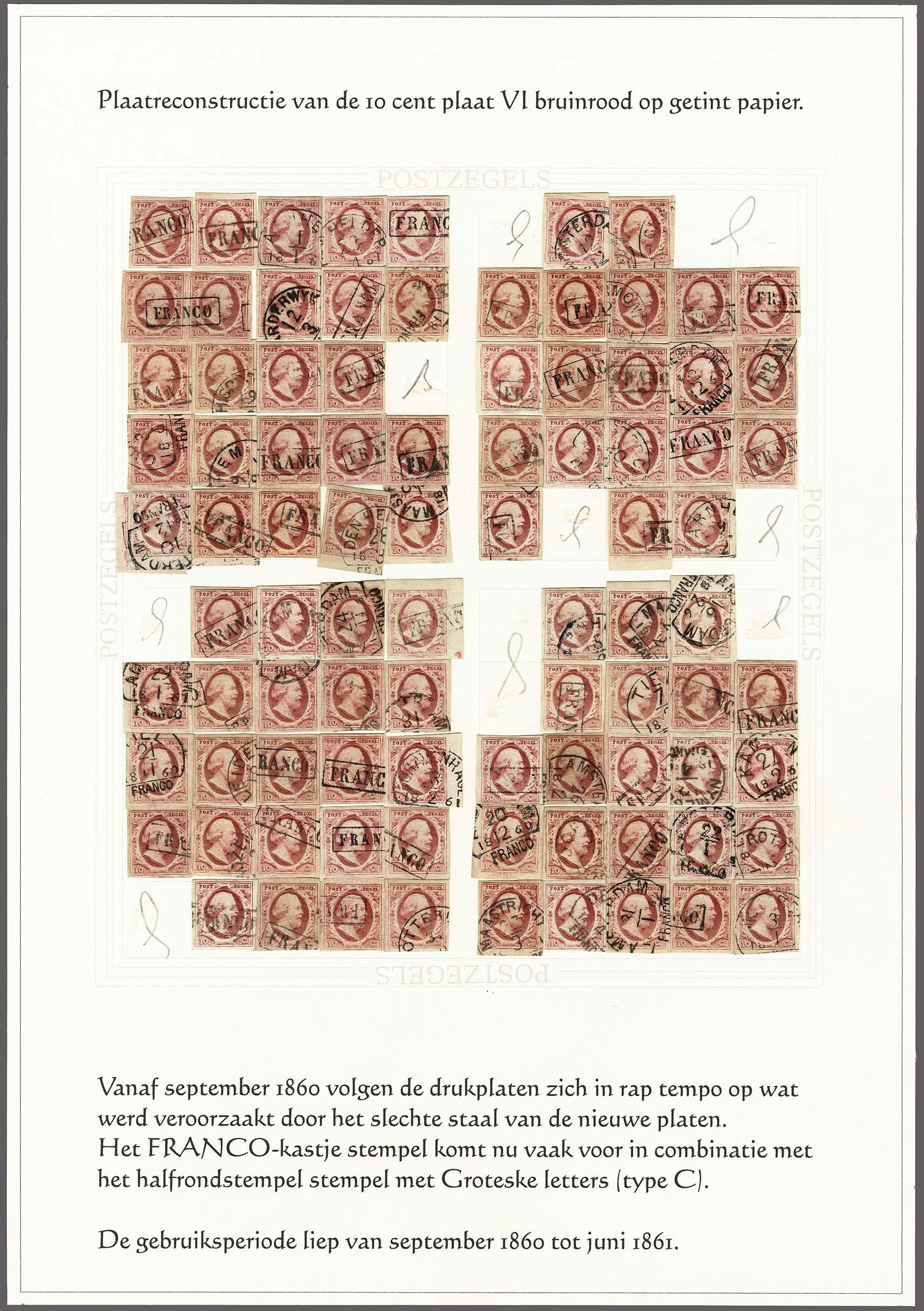 Lot 4150 - Netherlands and former colonies NL 1852 King William III -  Corinphila Veilingen Auction 250-253 - Day 4 - Proofs of Netherlands former colonies