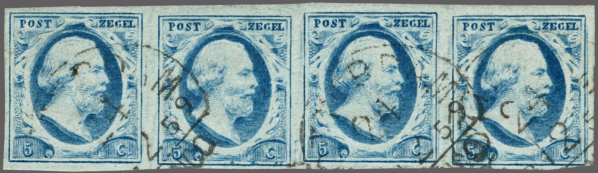 Lot 3924 - Netherlands and former colonies NL 1852 King William III -  Corinphila Veilingen Auction 250-253 - Day 4 - Proofs of Netherlands former colonies